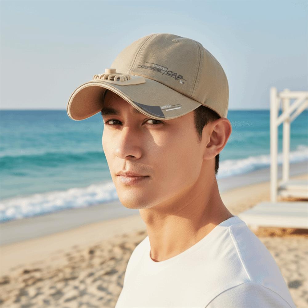 Long-lasting Rechargeable Fan Hat Portable Anti-collapse Cooling Peaked Cap  Women / Men