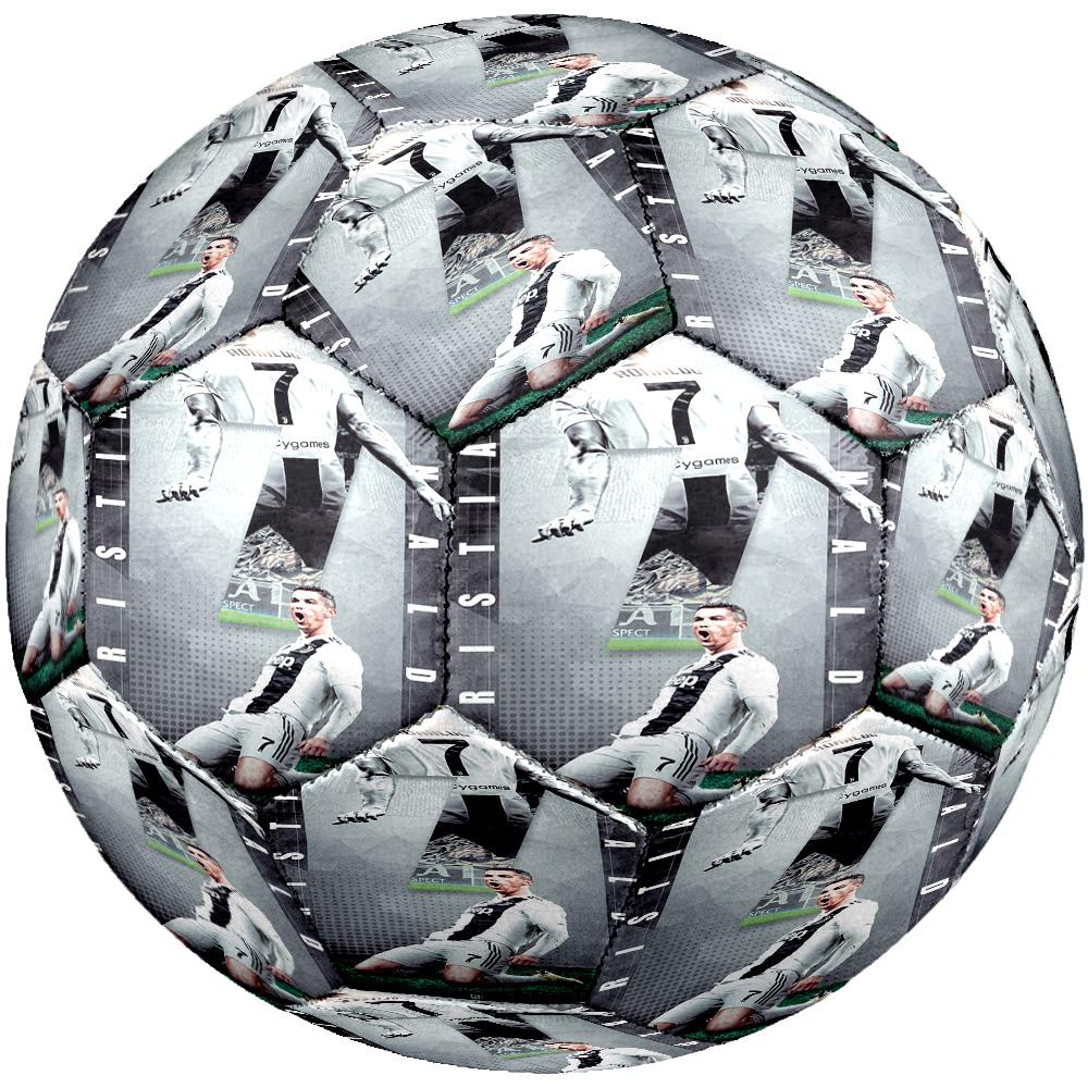 Ronaldo's Juventus Celebration Soccer Ball Size 5 Football Machine Sewn Indoor/Outdoor Universal Football Ideal for Soccer Enthusiasts