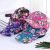 Fashion Women's Summer Cap Floral Print Trucker Hat Outdoor Streetwear Cap Female Baseball Cap With Flowers And Plants Design