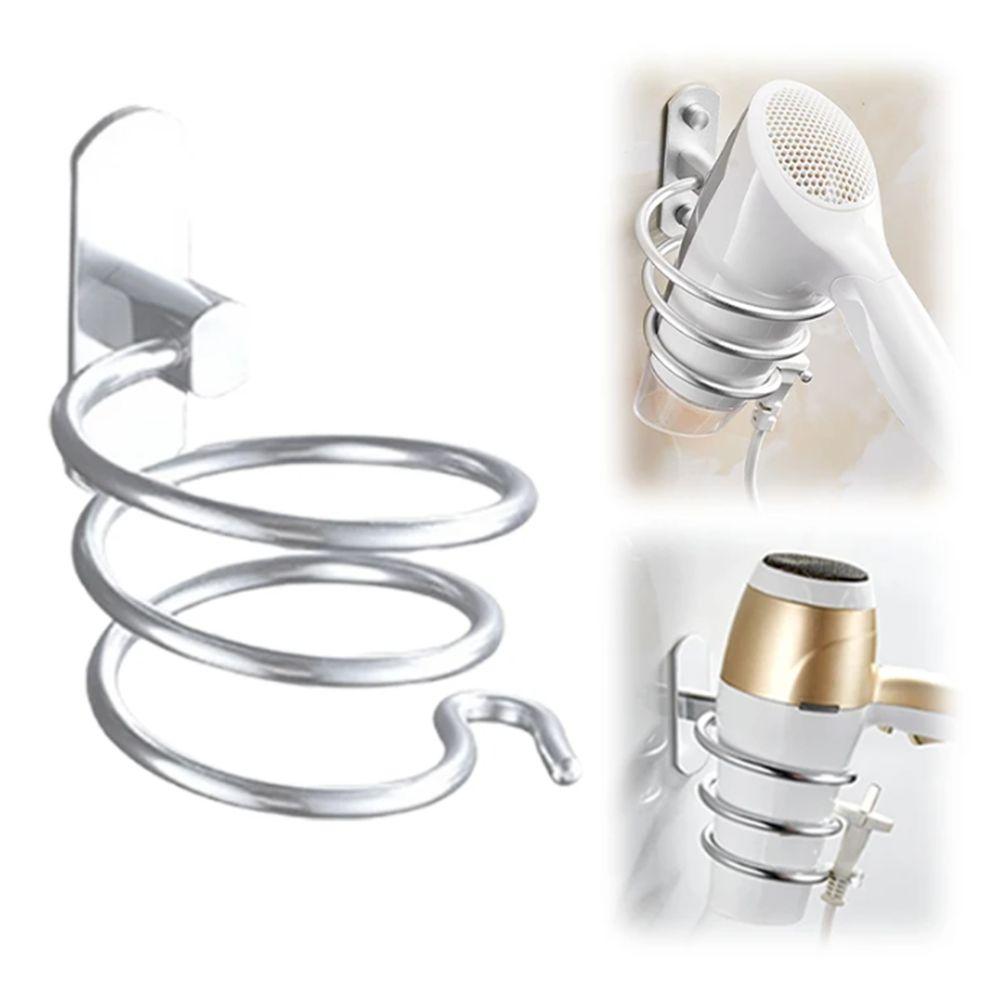 Алюминиевый держатель для фена, долговечный спиральный держатель, настенный органайзер для дома