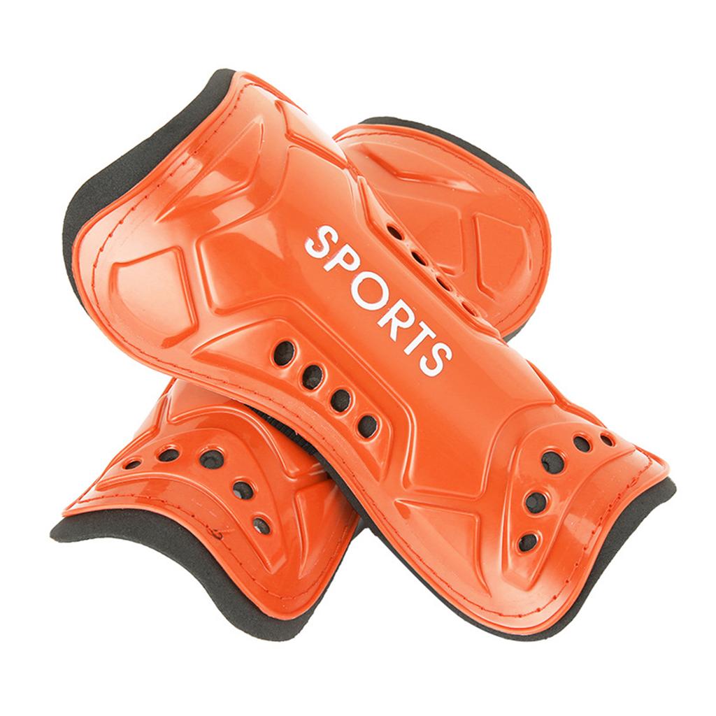 1 Pair Soccer Shin Guard Teens Breathable Shockproof Soccer Sports Shin Pad Adjustable Football Leg Protective Guards