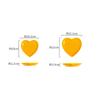Creative Color Heart 6/8 Inch Ceramic Plate Irregular Ceramic Baking Plate Dinner Salad Dessert Plates Tableware Cooking Dishes