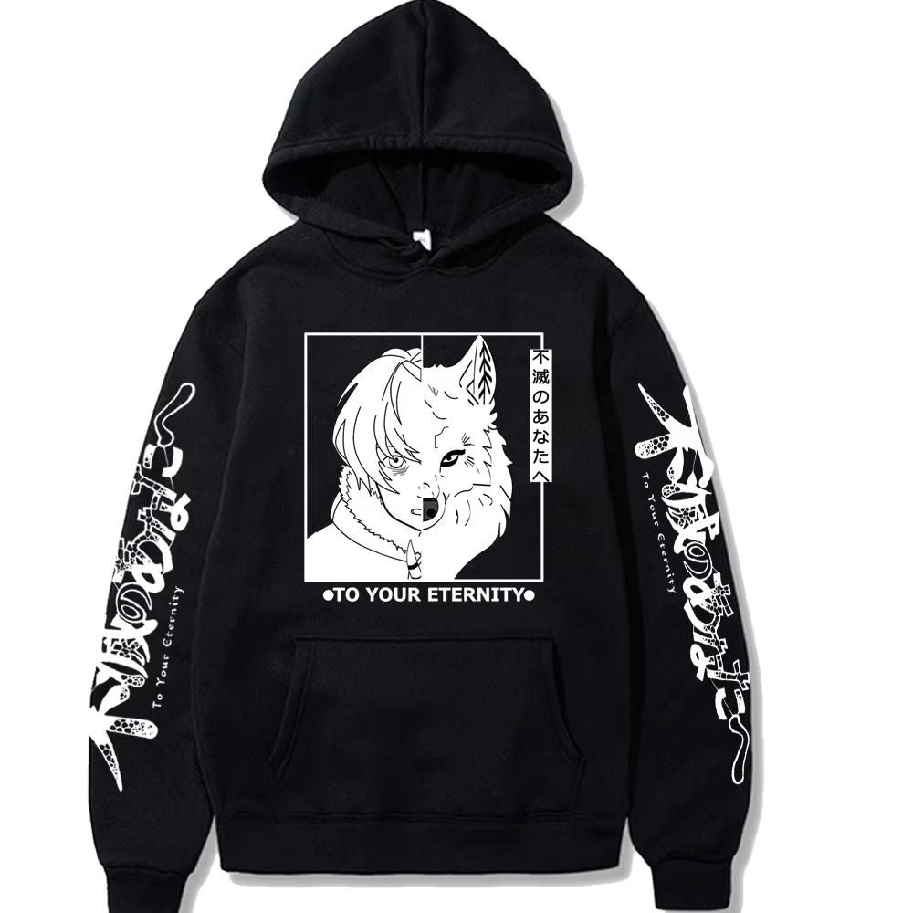 To Your Eternity Graphic Hoodie Unisex Men Women Long Sleeve Cool Casual Y2K Streetwear Pullover Sweatshirt Soft Breathable Fabric