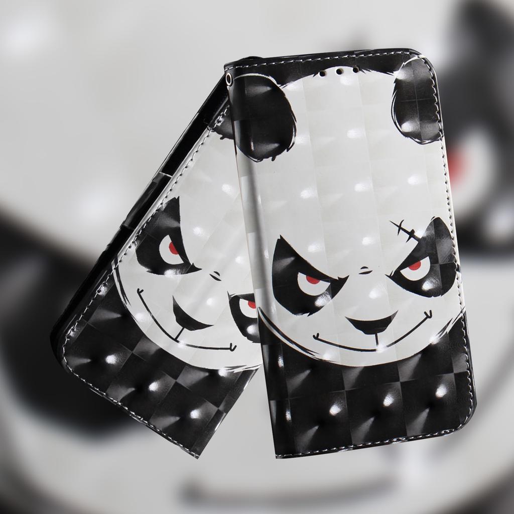 Кошелек-книжка с 3D-рисованием Angry Bear Pattern из искусственной кожи для iPhone Samsung Umidigi Infinix TECNO... Подходит для более чем 900 моделей телефонов