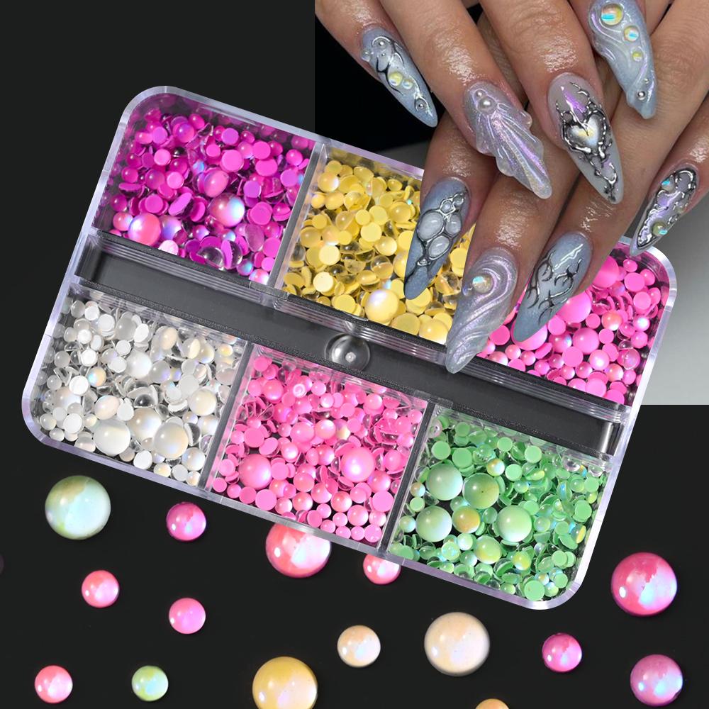 1 коробка Aurora, смешанные размеры ss6-ss20, стекло, стразы без горячей фиксации, плоская задняя часть, хрустальный камень, стразы, блестящие стразы для ногтей, бриллианты для одежды «сделай сам»