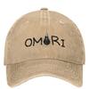 Мужчины Женщины Фанаты Игры Omori Кепки Винтажная Потертая Хлопковая Бейсболка Регулируемая