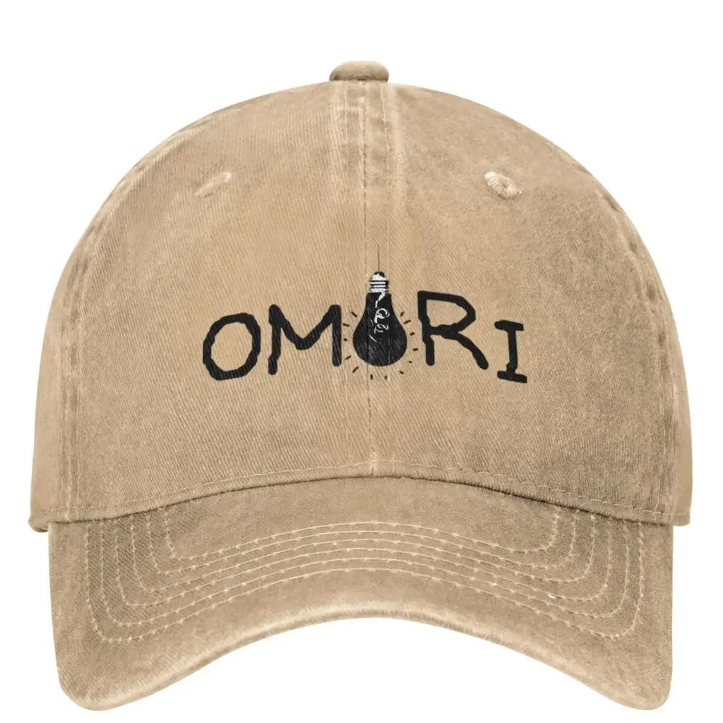 Мужчины Женщины Фанаты Игры Omori Кепки Винтажная Потертая Хлопковая Бейсболка Регулируемая