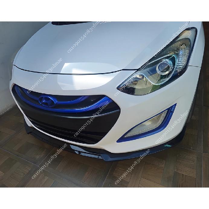 3 шт. Глянцевый Черный Разделитель Переднего Бампера Для Hyundai i30 MK2 MK2.5 2012-2017 Передний Диффузор Губа Спойлер Защита Комплект Обвеса Тюнинг