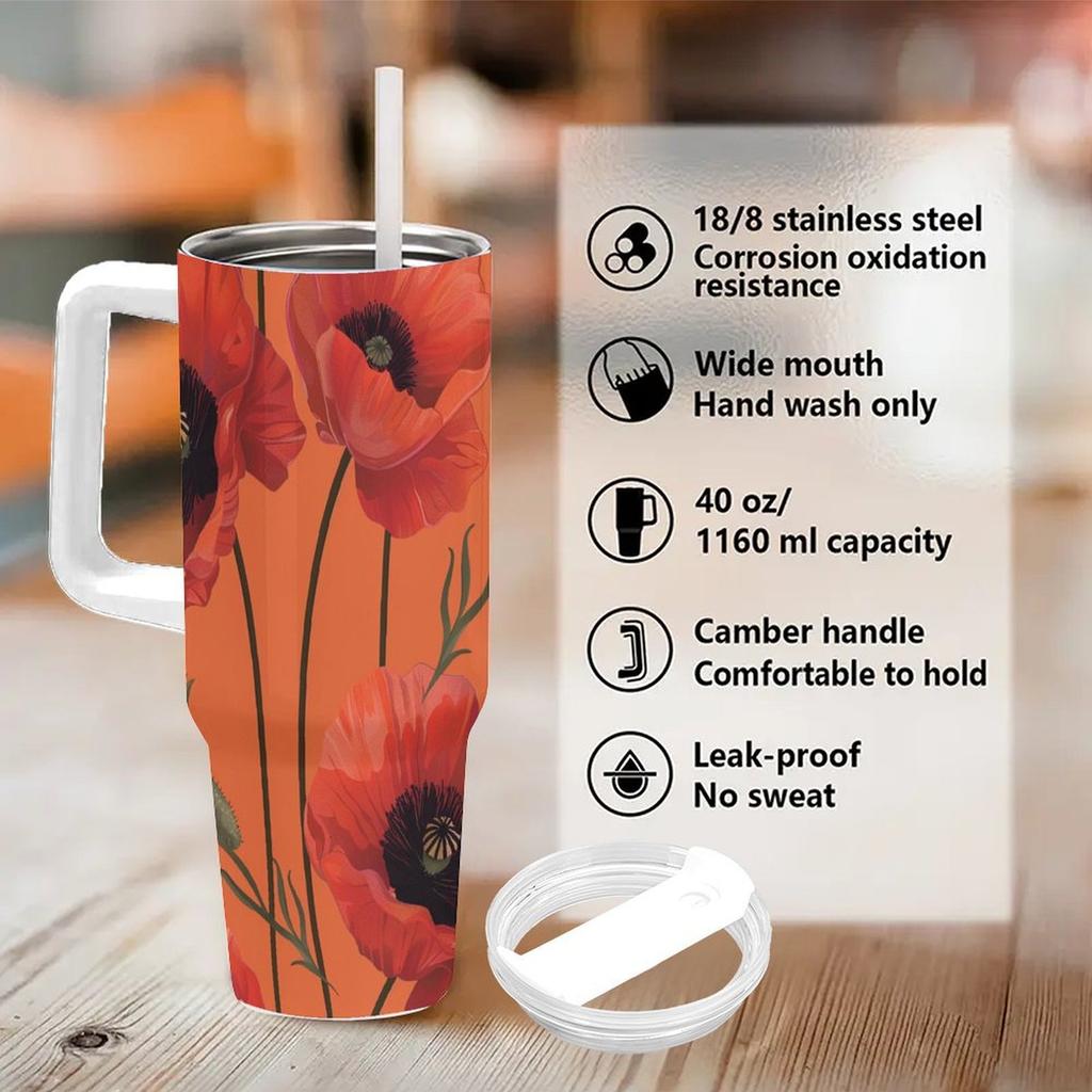 40oz Sublimation Blank Tumbler With Lid Drop Shipping Double Wall Mug for Housewarming New Home Bulk Gift