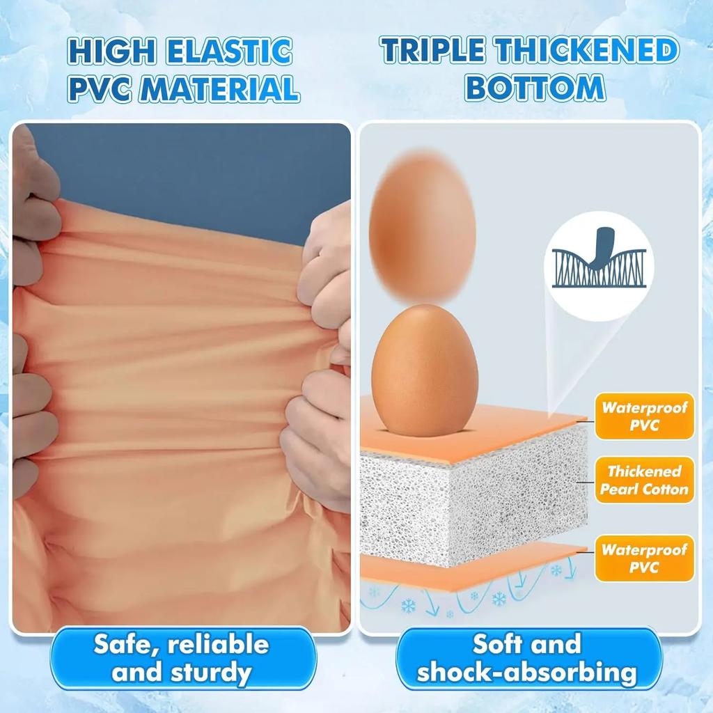 Надувной бассейн с навесом, Очень большой надувной семейный бассейн со встроенным насосом, работающим от батареек, для сада на открытом воздухе