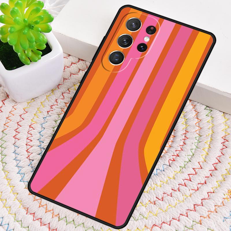 Ретро-полоски Эстетичный Винтажный Чехол Для Телефона Для Samsung Galaxy note 10 pro S26 S25 S24 S23 S22 Ultra Plus S21 FE S20 Чехол