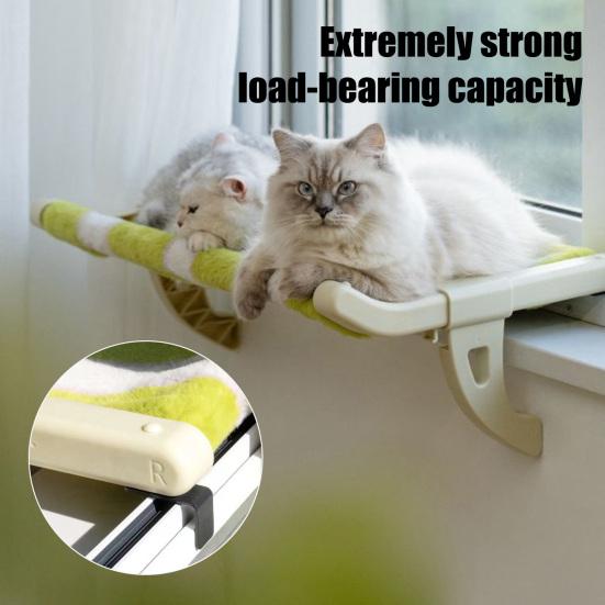 Кровать-гамак для кошек, регулируемый прикроватный гамак, кошачий лежак Purr Loft, не требующий сверления, лежанка на окно, кровать для кошек со съемным моющимся чехлом для домашних кошек