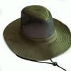Outdoor Bucket Hat Men Summer Breathable Panama Cap Cotton Jungle Fishing Mesh Hat Hiking Beach Sun Protector Caps for Men's