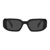 Prada Logo Plastic Square Sunglasses Unisex sunglasses Black PR17WSF1AB5S0