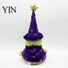 Purple Star Wizard Hat Frog Plush Doll, Cute Toy with Cloak Wand, Soft Stuffed Animal for Couch Bed Decor Holiday Gift Ideas