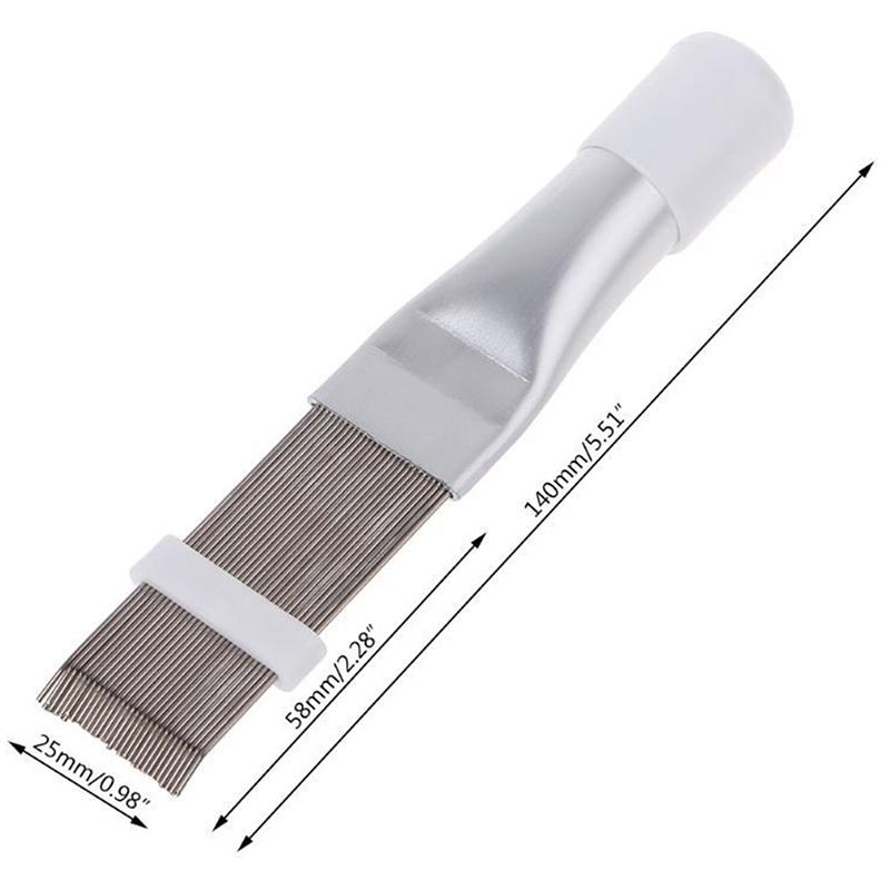 Air Conditioner Condenser Fin Cleaning Brush Coil Condenser Brush Fin Comb Stainless Steel Air Refrigerator Fin Brush