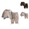 Kids Casual Long-Sleeve Set, Comfortable Daily Wear Outfits