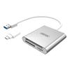 Lecteur De Carte Tout-en-un UNITEK - USB 3.0 - SD, CF, microSD - Gris