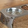 Foldable Raised Pet Feeder Removable Dog Double Bowl Cat Basin Elevated Cat Bowl  Dog Feeding
