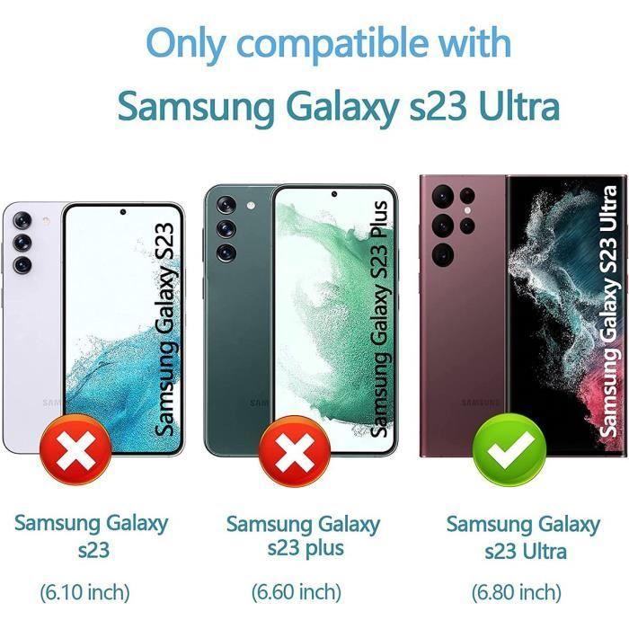 3 Verre Trempé 3D pour Samsung S23 Ultra Protection d'écran Antichoc