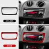 Наклейка из настоящего мягкого углеволокна для Seat Ibiza 6j 2009 2010 2011 2012 2013 2014 LHD RHD Отделка панели CD-рамки центральной консоли автомобиля