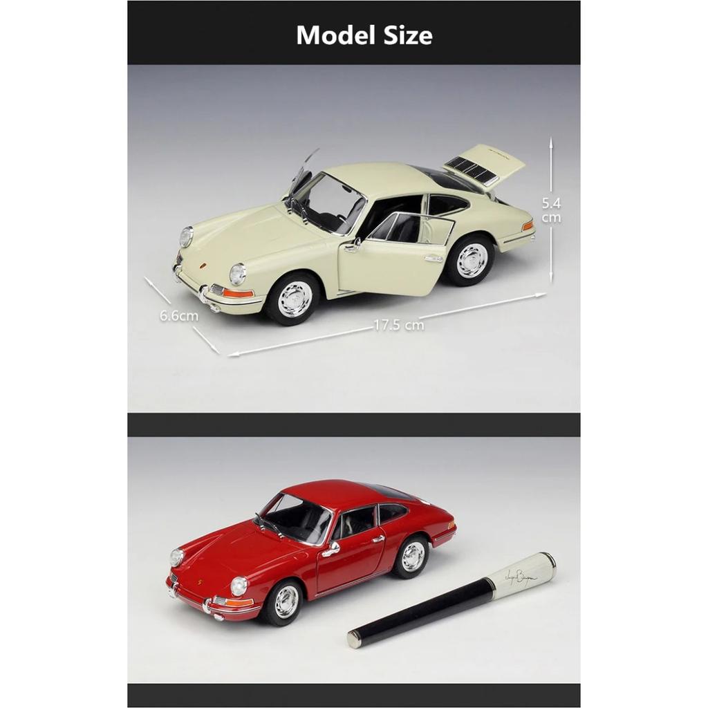 WELLY 1/24 1964 Porsche 911 Сплав Классический Спортивный Автомобиль Модель Литые Металлические Транспортные Средства Модель Автомобиля Симуляция Коллекция Детская Игрушка Подарок