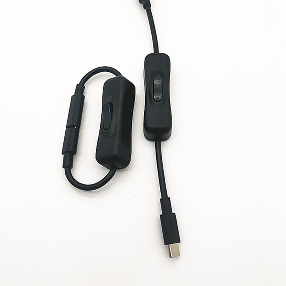 USB C Extension Cable With On/Off Power Male Female Data To Cable Transfer Extension X1U4