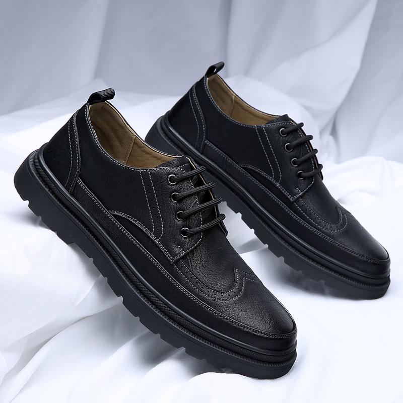 Мужские туфли Оксфорды ручной работы, Повседневные кожаные броги, Классическая формальная обувь для платья, Универсальные мужские деловые лоферы, Мужская обувь