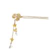 Ornaments Butterfly Crystal Fashion Bridal Plate Hair Fork Tassel Flower Hair Sticks Tassel Hairpin