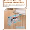 Thickened Cabinet Door Hinge Installation Plate Cupboard Door Hinge Mounting Plate  Household Tools