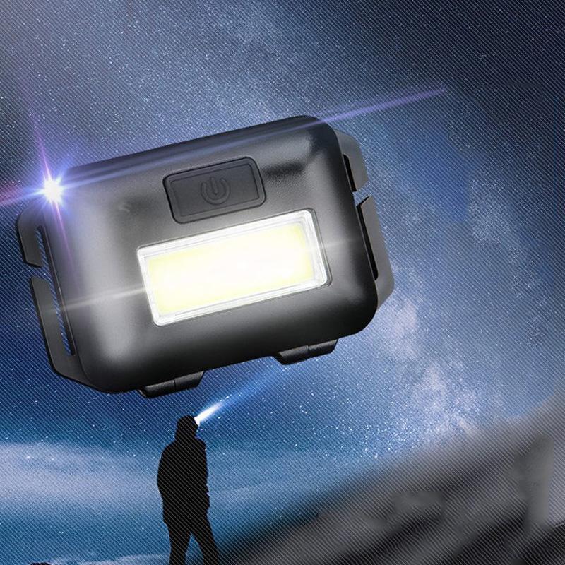 Мини Портативный COB Светодиодный Налобный Фонарь 3 Режима Открытый Водонепроницаемый Ночная Езда Рыбалка Налобный Фонарь Питание от Батареек (нет батареи) передняя фара