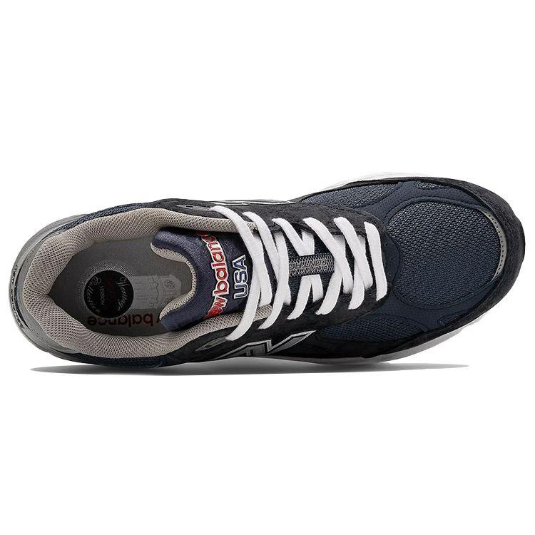 New Balance Мужские 990v3 Сделано в США Темно-синие Унисекс Кроссовки Сине-Черные M990NB3