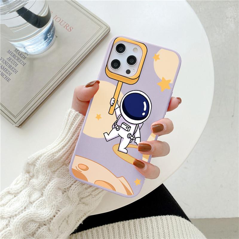 Прекрасный мягкий чехол Astronaut для Samsung Galaxy S22 S21 S20 FE Note 20 Ultra 9 8 10 Lite S8 S9 S10 Plus S10e M52 M31 M32 M13 Shell
