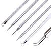 6Pcs/Set Blackhead Needle Anti-Slip Face Cleaning Stainless Steel Acne Removing Extractor Tools for Unisex