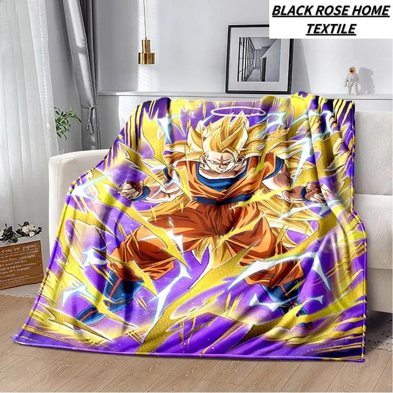Fashion Art Print Comics D-Dragons B-Balls Blanket Bedroom Sofa Bed Sheet Outdoor Car Travel Hotel Portable Plush Cover Blanket