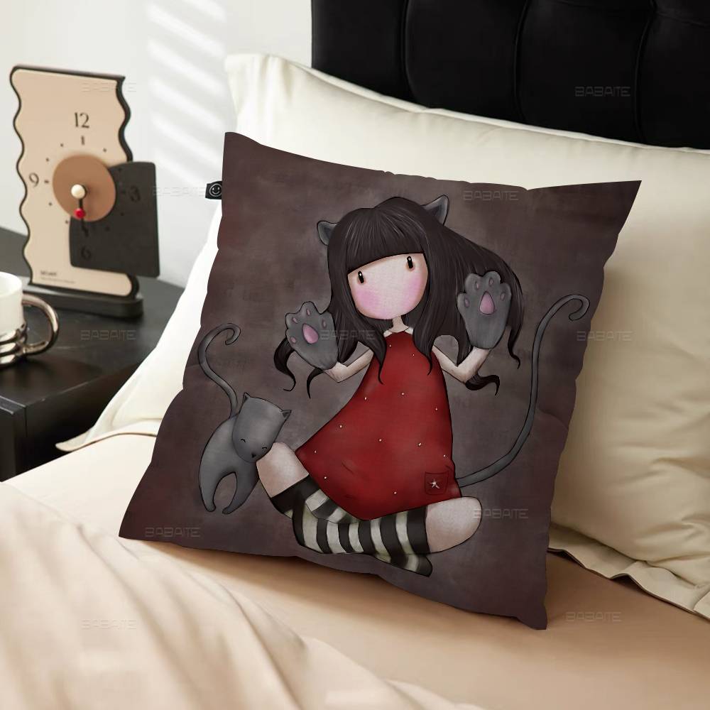 Cute Gorjusses Cartoon S-Santoro Personalized Pillow Dust Cover Bedroom Kids Party Decoration Pillowcase Birthday Children Gift