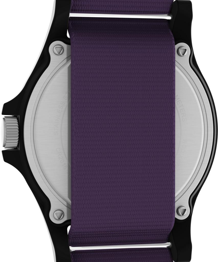 TIMEX Timex x Fortnite 5 АТМ Водонепроницаемые Фиолетовые Унисекс (Таймекс) Часы, Кварцевые, Ударопрочные, Пластик, Циферблат, TW2Y46300, [Б/У]