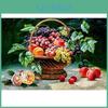 Diy Diamond Painting Full 5d Cross Stitch Flower Basket Fruit Diamond Embroidery Needlework