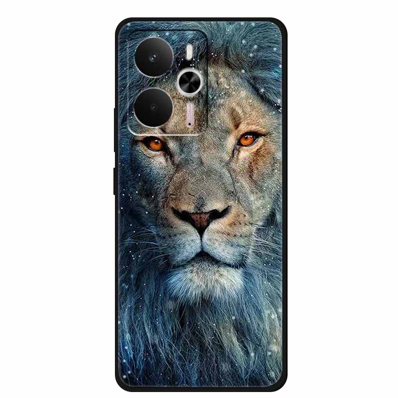 For Realme 14 5G Case Realme14 Coque 6.67" Black Silicone Soft TPU Phone Case For Realme 14 2025 Back Cover Case Shell Funda Cat