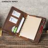 Vintage Crazy Horse Leather A5 Notebook Cover With 6-Hole Loose-Leaf Book Learning Office Multifunctional Notepad Leather Cover