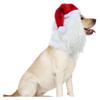 Dog Christmas Costume Lions Mane Wigs And Santa Hat For Holiday Parties Pet Dress Up
