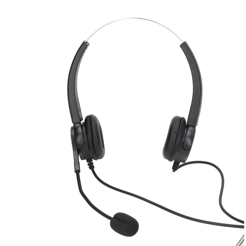 Гарнитура для колл-центра Регулируемая проводная с шумоподавлением Гарнитура для обслуживания клиентов для гарнитуры RJ9 Inter