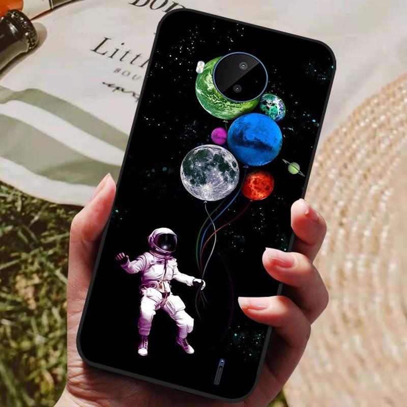 Для Nokia C20 Чехол Мягкий ТПУ Силиконовый Мультяшная Задняя Крышка для Nokia C20 Plus Чехлы для Телефона ТПУ Черный Бампер для NokiaC20 C 20 Plus
