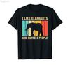 ZX 100 Cotton Vintage Elephant Shirt Retro Sunset Colors Silhouette TShirt Graphic Harajuku Fashion Tee T Shirt XS5XL