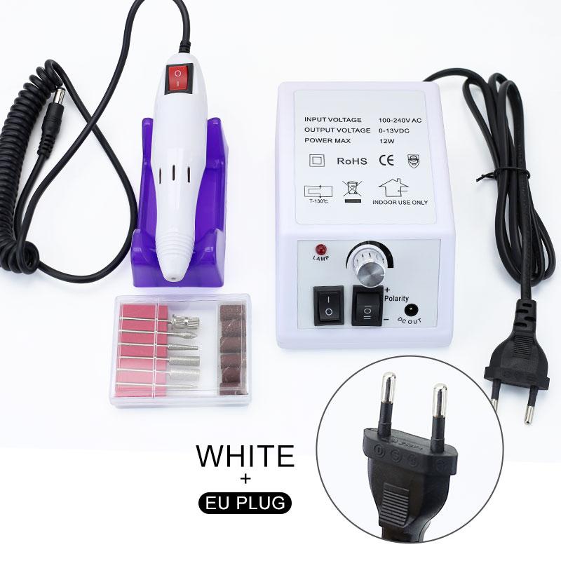 Сверла для ногтей, маникюрная машинка Miller, фрезы для ногтей, резак для удаления геля, 20000 об/мин, пилка для дизайна ногтей, керамические сверла для ногтей, инструменты