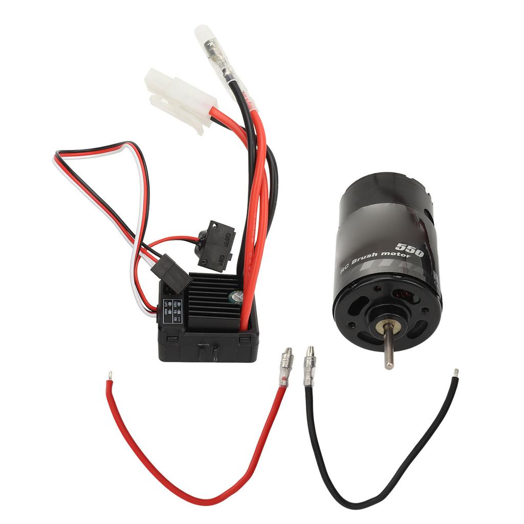 Brushed Motor ESC Combo 550 Brushed Motor with 60A Brushed ESC for Tamiya Drag Head Tractor Truck 1 14 Off Road