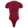 Men's One Piece Thongs Bodysuit Short Sleeve Button Crotch Shirt Leotard Snappies Rompers Jumpsuit