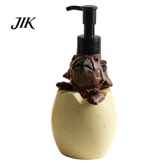 Compact Travel Soap Pump Dinosaur Dispenser Bottle, Reusable Refillable Hand Sanitizer Sustainable Dispensing Bottle Durable Vinyl And ABS Decorative
