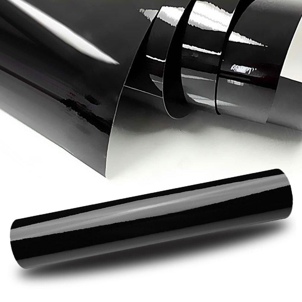 152x30 см черная глянцевая виниловая пленка, глянцевая автомобильная пленка, наклейка с воздушными пузырьками, обертывание мотоцикла, автомобиля, автомобильные аксессуары