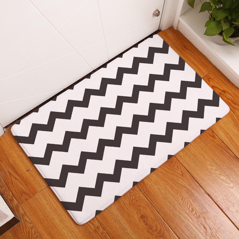 Нескользящий коврик для входной двери, небольшой ковер, домашний напольный коврик с геометрическим принтом, ковер для спальни, гостиной, коридора